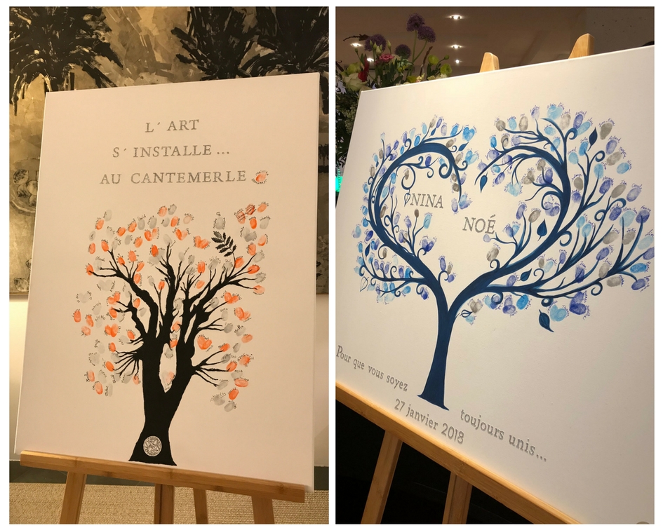 Arbres à empreintes sur Toile Un cadeau Unique et personnalisé